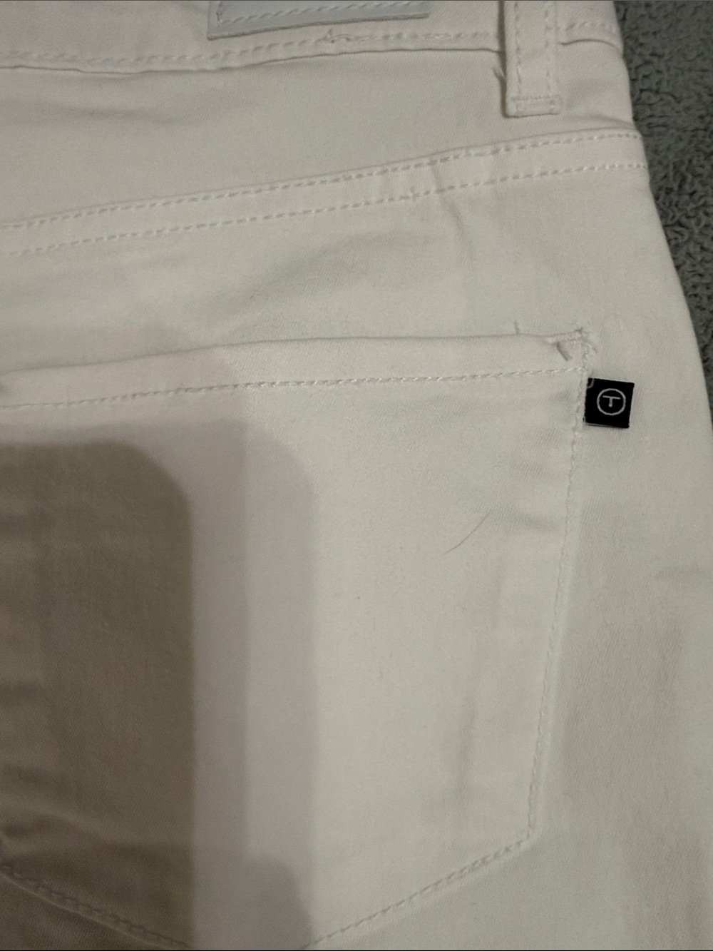 Tahari White Denim Jean Shorts for Women - Picture 11 of 12